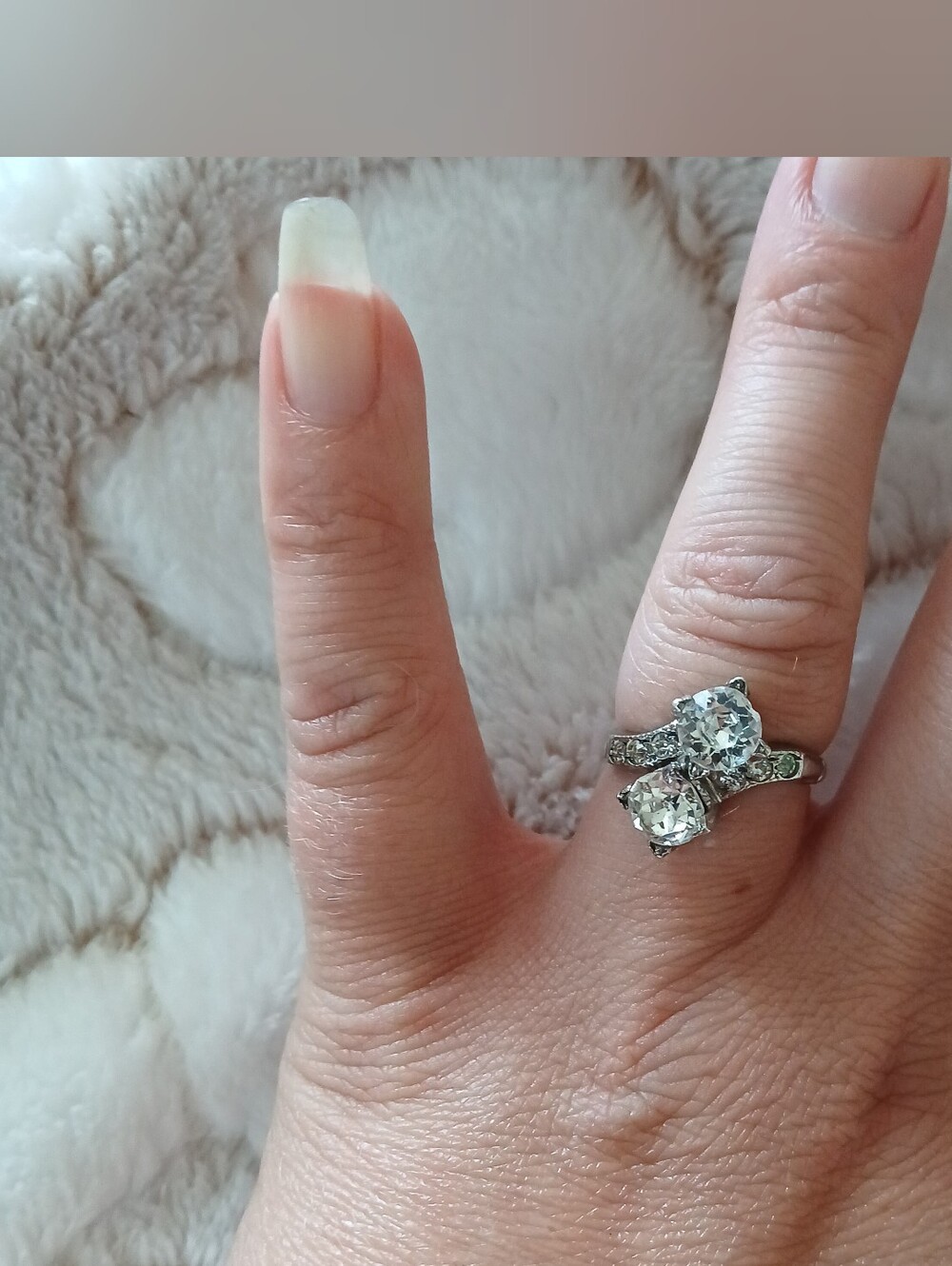 Vintage Thomas McGrath Sterling Silver CZ Ring size 6 - Picture 16 of 16